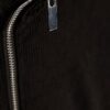 Black Regular Fit Corduroy Funnel Sweatshirt
