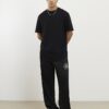 Black Regular Fit Curve Hem T-Shirt