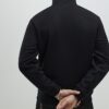 Black Regular Fit Funnel Neck Sweatshirt