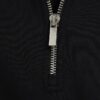 Black Regular Fit Funnel Neck Sweatshirt