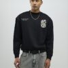 Black Regular Fit Japanese Snake Sweatshirt