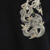 Black Regular Fit Japanese Snake Sweatshirt