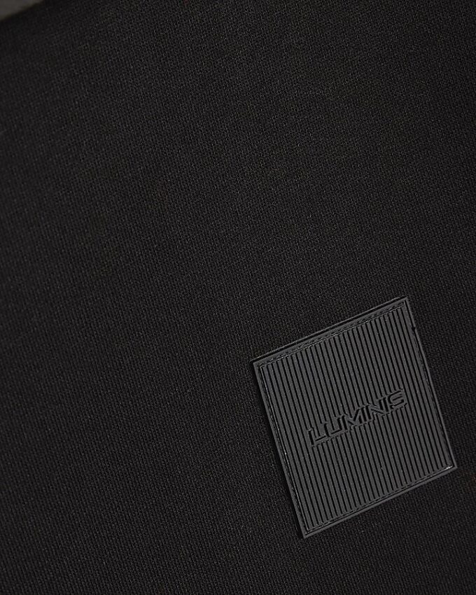 Black Regular Fit Luminis Badge Hoodie