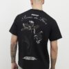 Black Regular FIt Membership Floral T-Shirt