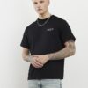 Black Regular FIt Membership Floral T-Shirt
