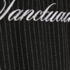 Black Regular Fit Pinstripe Football T-shirt