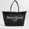 Black Roll Top Holdall Bag