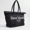 Black Roll Top Holdall Bag
