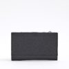 Black RR Monogram Embossed Mini Purse
