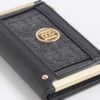Black RR Monogram Embossed Mini Purse