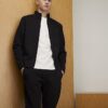 Black RXR Zip Through Funnel Neck Sweatshirt