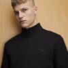 Black RXR Zip Through Funnel Neck Sweatshirt