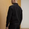 Black RXR Zip Through Funnel Neck Sweatshirt