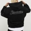 Black Sanctuaire Corduroy Zip Through Hoodie