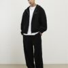 Black Sanctuaire Corduroy Zip Through Hoodie