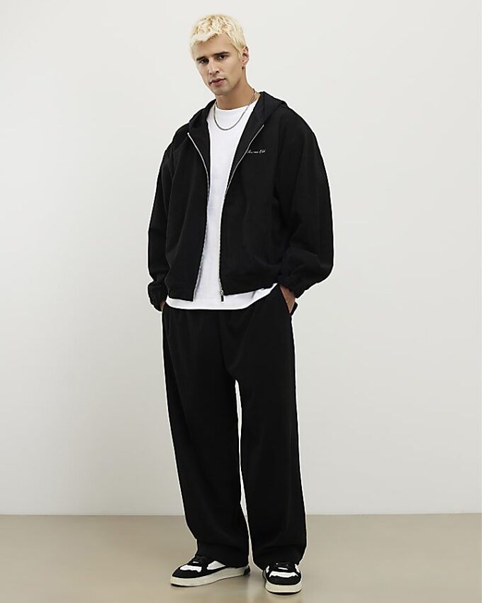 Black Sanctuaire Corduroy Zip Through Hoodie