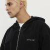 Black Sanctuaire Corduroy Zip Through Hoodie