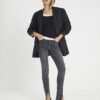 Black Seam Detail Skinny Jeans