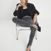 Black Seam Detail Skinny Jeans