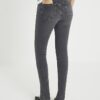 Black Seam Detail Skinny Jeans