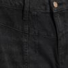 Black Seamed Wide Leg Jeans