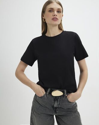 Black Short Sleeve Slim Fit T-shirt