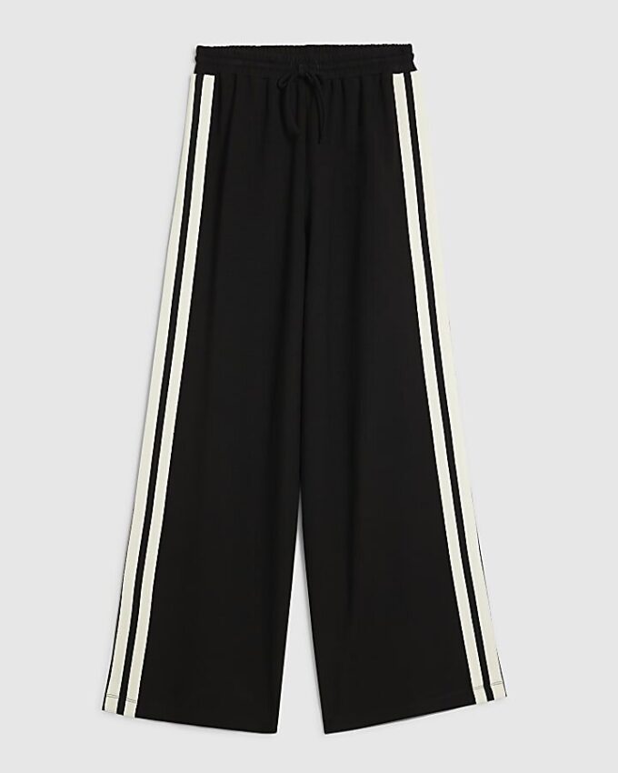 Black Side Tape Joggers