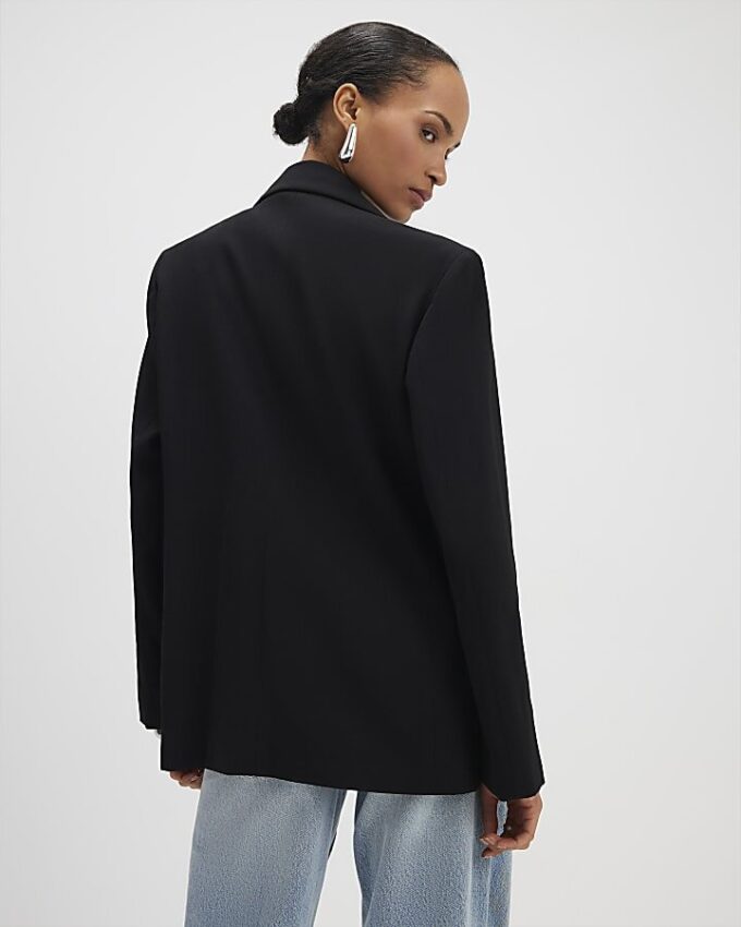 Black Single Breasted Blazer