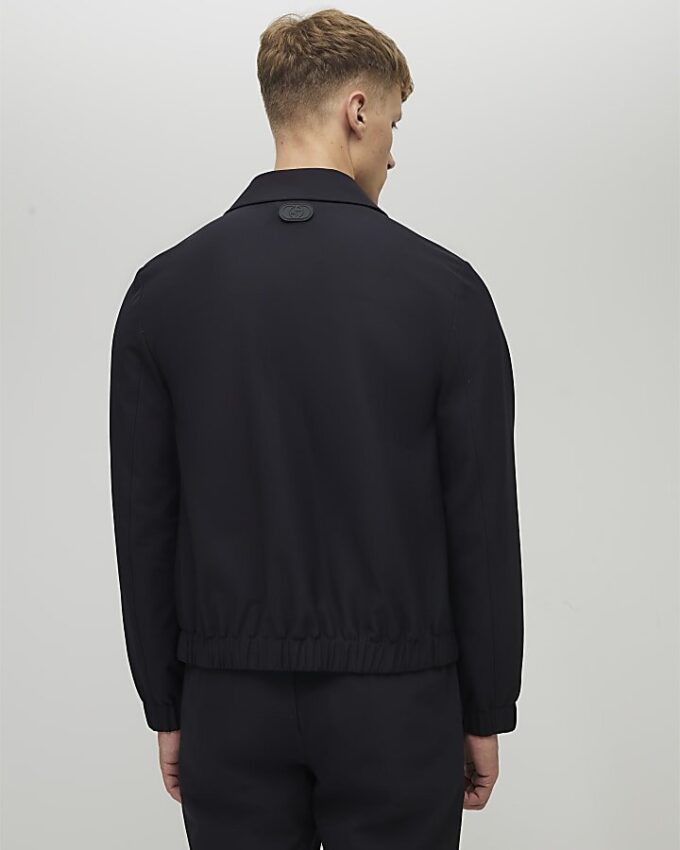 Black Skinny Fit Harrington Jacket