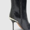 Black Skinny Heel Pointed Ankle Boots