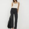 Black Slim Fit High Waisted Ankle Jeans