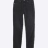 Black Slim Fit High Waisted Ankle Jeans