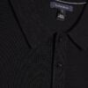 Black Slim Fit Knitted Polo Shirt