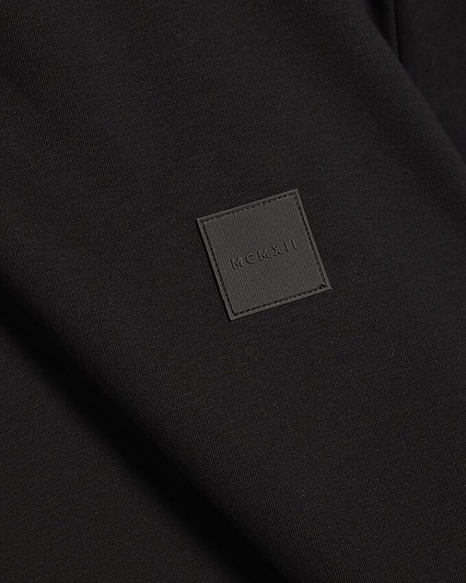 Black Slim Fit MCMXII Badge T-Shirt