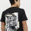 Black Slim Fit Modern Era Graphic T-shirt