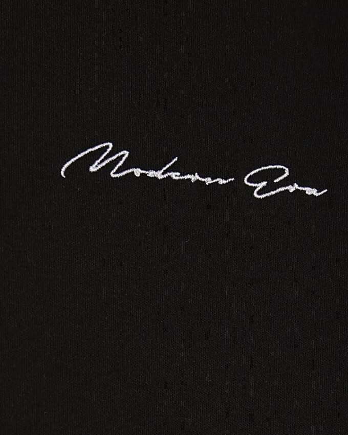 Black Slim Fit Modern Era Graphic T-shirt