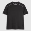 Black Slim Fit Piped T-Shirt