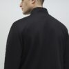 Black Slim Fit Pique Funnel Jacket