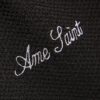 Black Slim Fit Textured Ame Saint T-Shirt