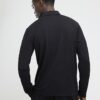 Black Slim Fit Textured Polo Shirt
