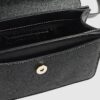 Black Small Metal Handle Charm Tote Bag