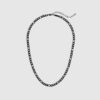 Black Steel Chain Necklace