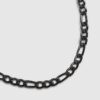 Black Steel Chain Necklace