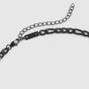 Black Steel Chain Necklace