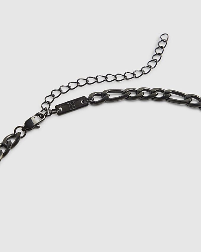 Black Steel Chain Necklace