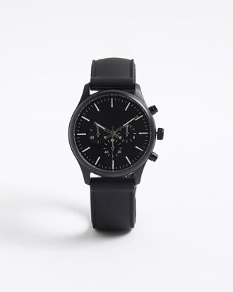 Black Strap Watch