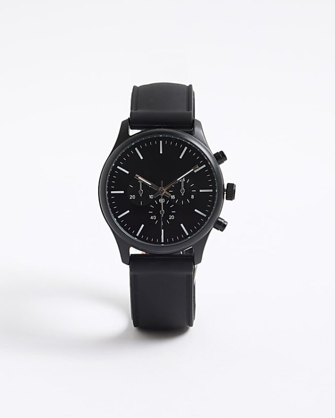 Black Strap Watch