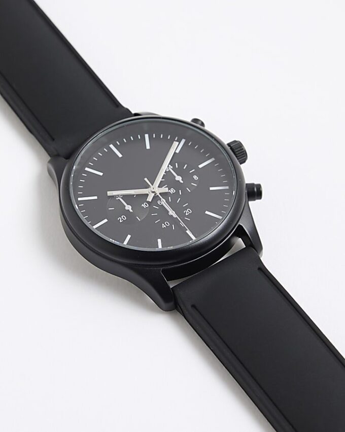 Black Strap Watch