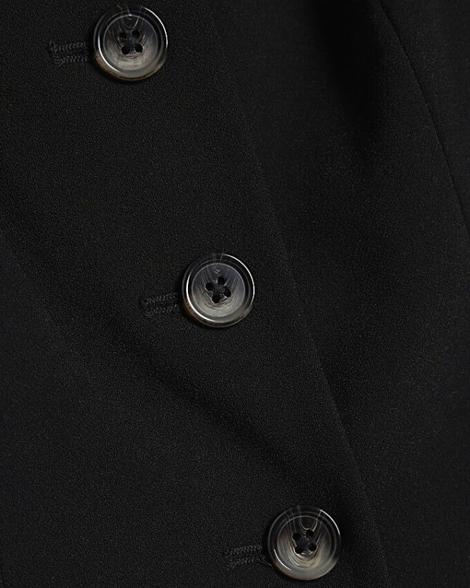 Black Tailored Waistcoat