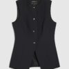 Black Tailored Waistcoat